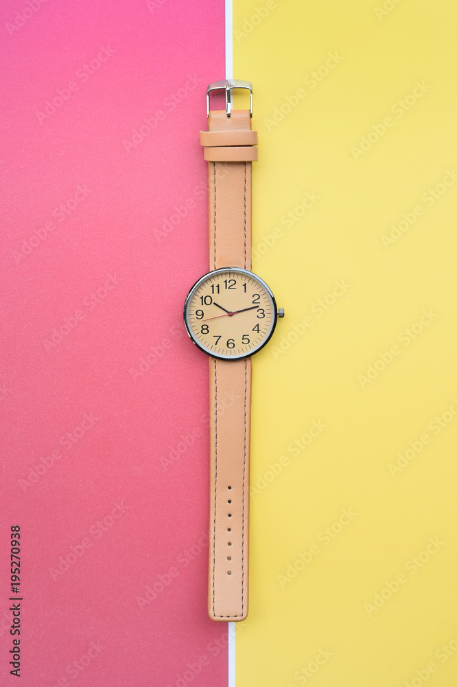 close up of yellow wristwatches for background close up of yellow wristwatches for background