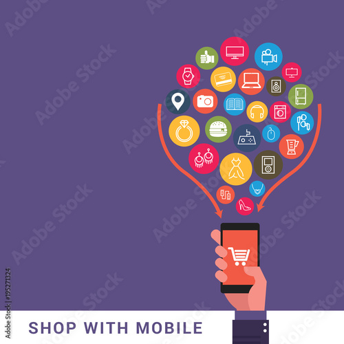 Online shopping concept