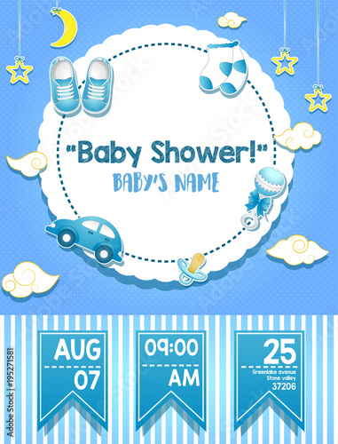 Baby shower invitation card