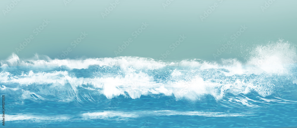 海岸 打ち寄せる波 波打ち際 Stock イラスト Adobe Stock