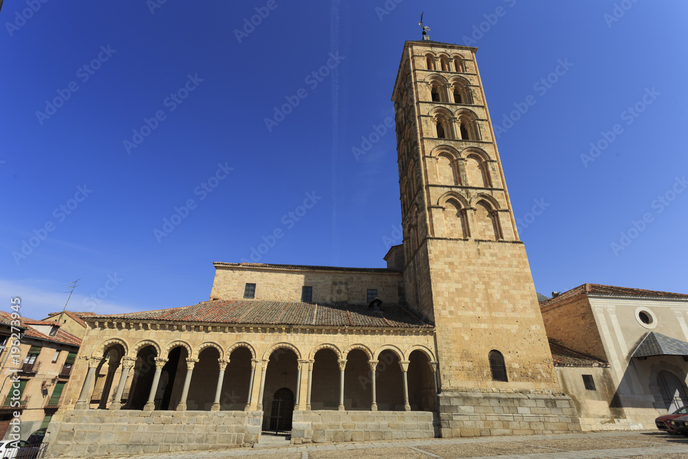  Church in the town of Segovia in Spain