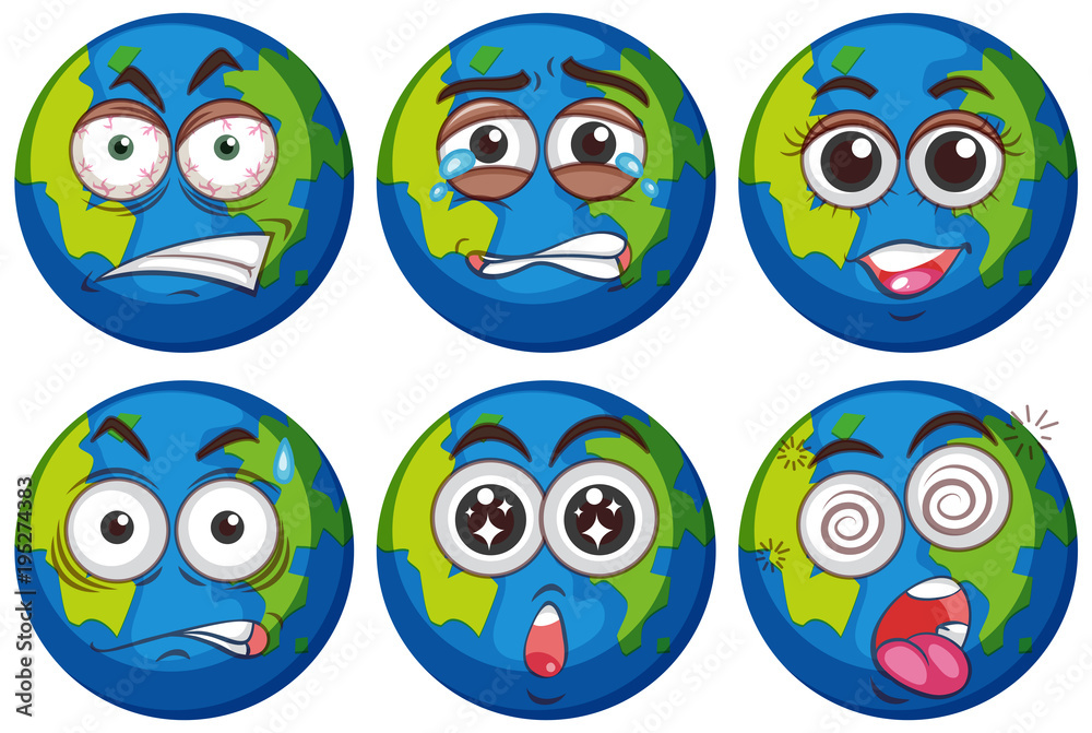 Facial expressions on earth Facial expressions on earth