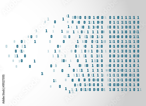 binary code netwrok technology concept background photo