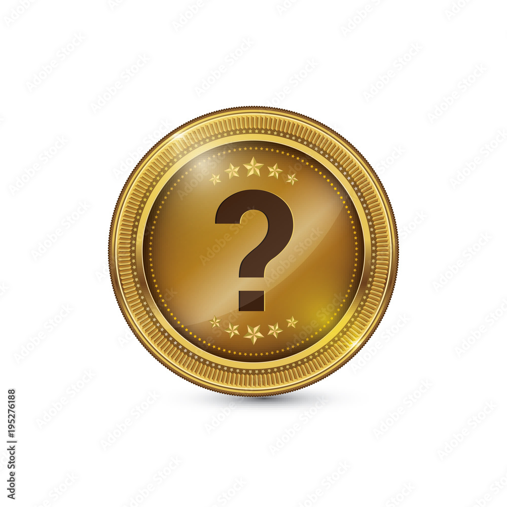 Help Circular Vector Gold Web Icon Help Circular Vector Gold Web Icon