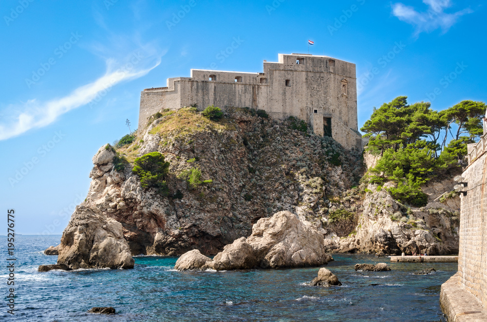Lovrijenac fortress in Dubrovnik old town