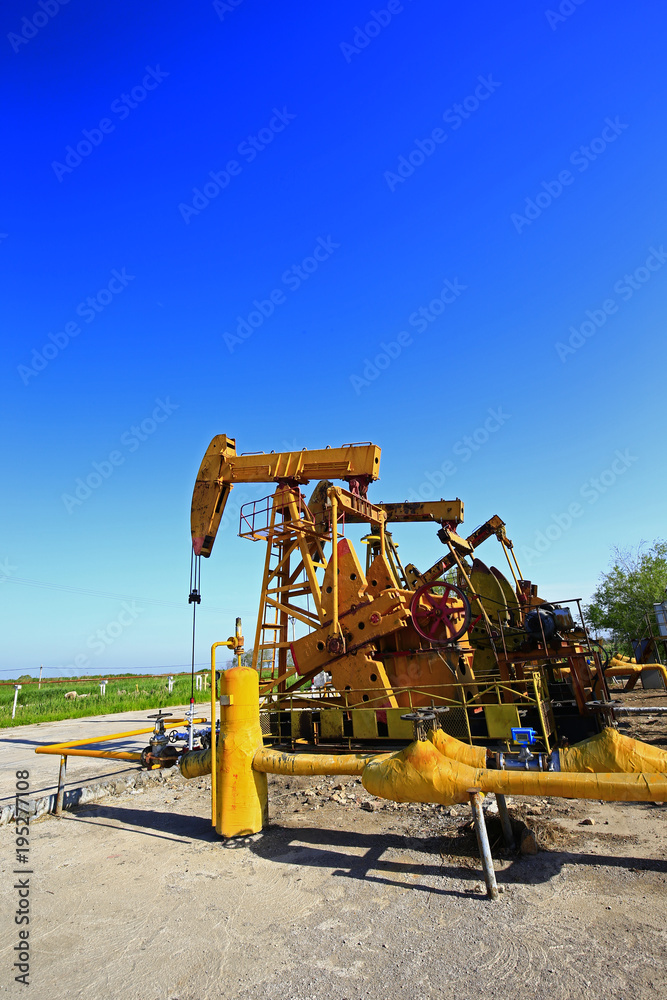 The oil pump, industrial equipment The oil pump, industrial equipment