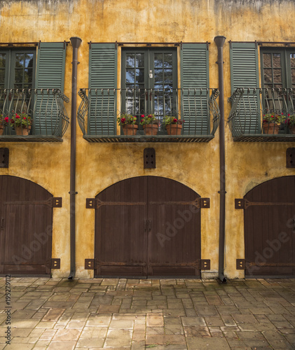 Italian Two Story Building with Courtyard