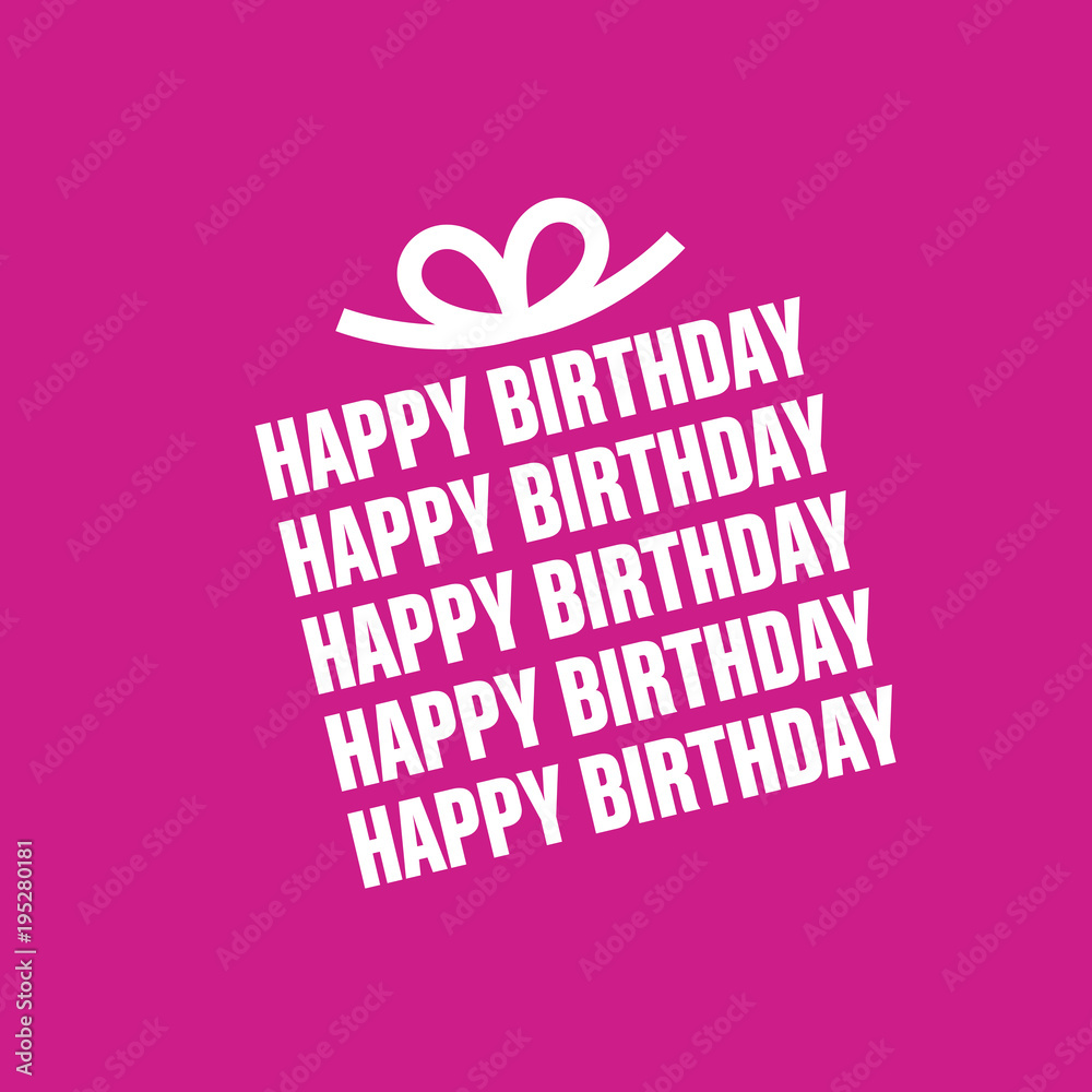Bon Anniversaire Stock Vektorgrafik Adobe Stock
