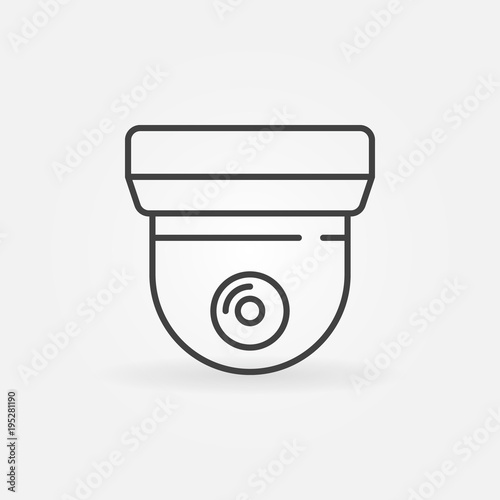 CCTV vector sign or icon in line style 