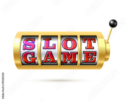 Slot machine with text Slot Game