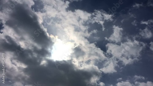 黒雲と太陽 タイムラプス