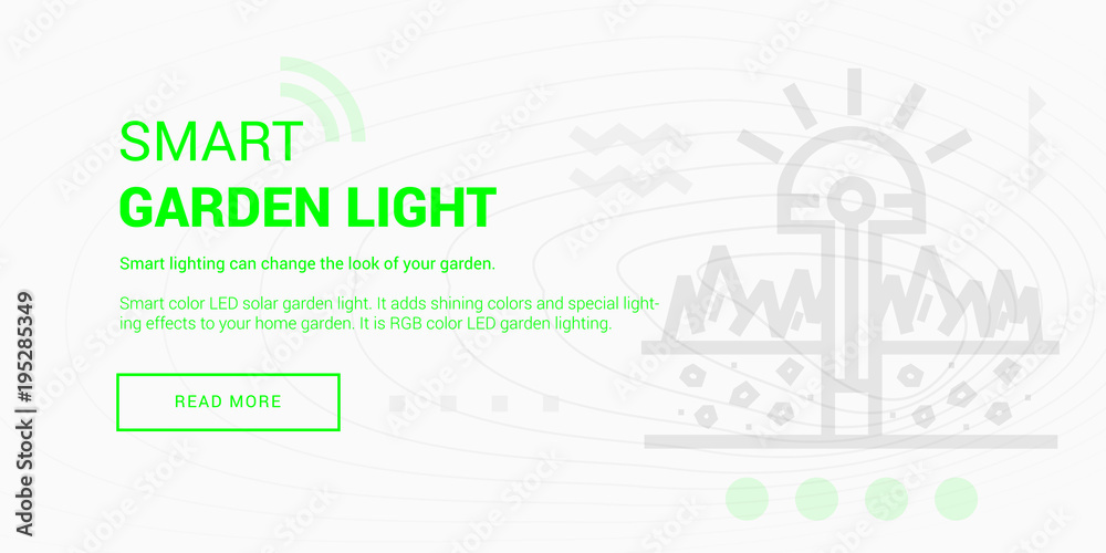 Fototapeta premium Smart Garden Light banner
