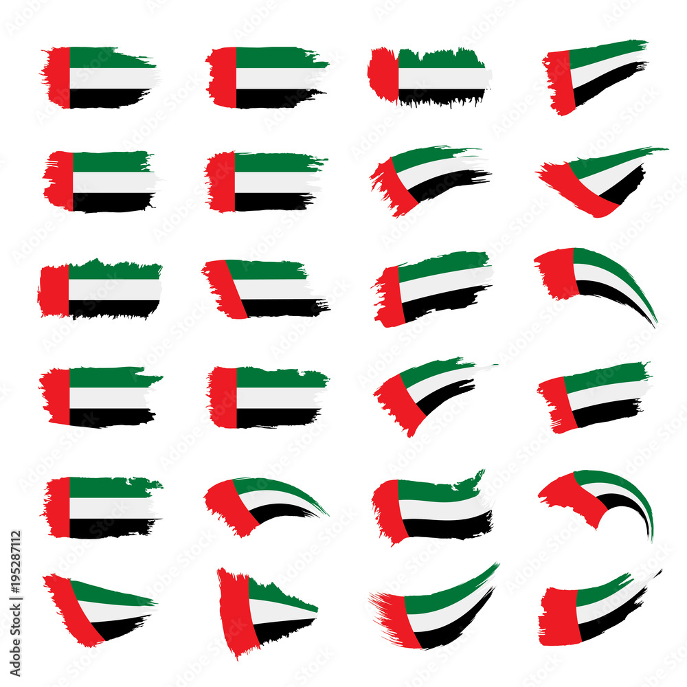 United Arab Emirates flag, vector illustration