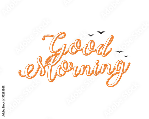 good morning typography typographic creative writing text image 1