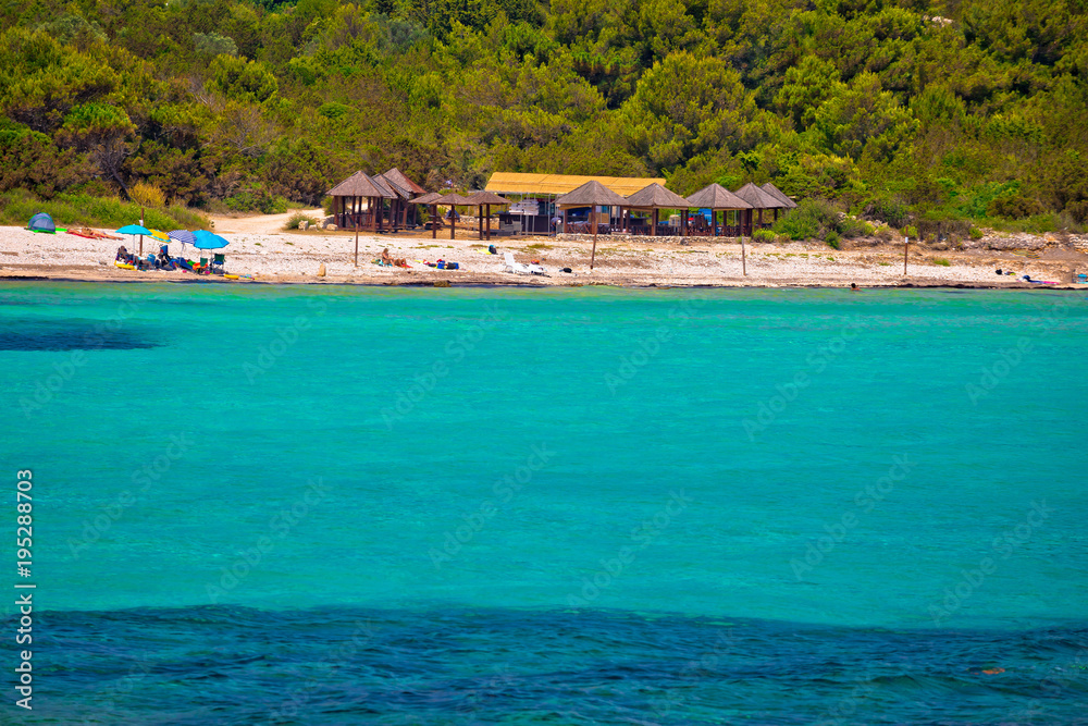 Idyllic turquoise beach Sakarun on Dugi Otok island