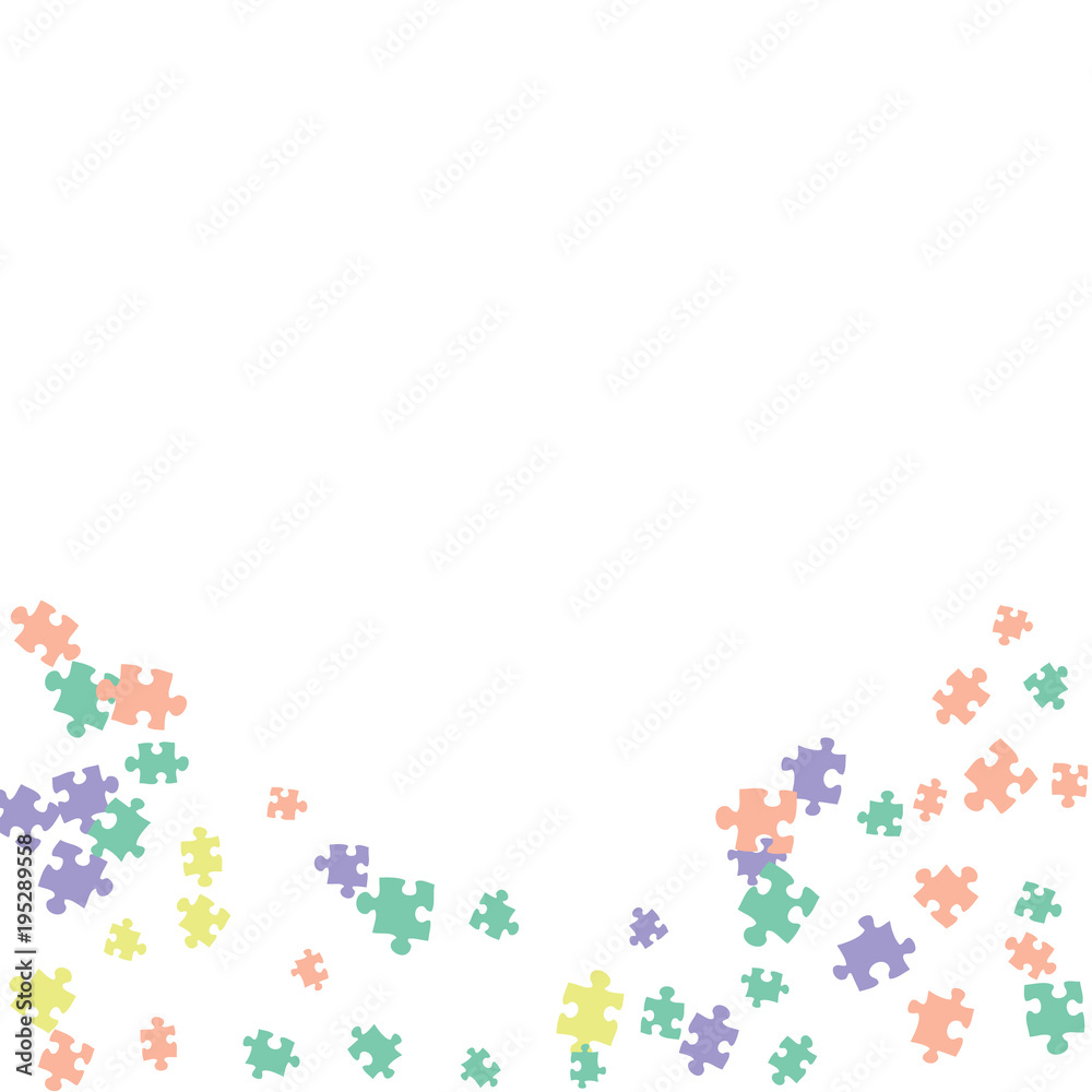 Confetti Background Pattern. Puzzle pieces and big ideas design, vector illustration graphic
Confetti Background Pattern. Puzzle pieces and big ideas design, vector illustration graphic