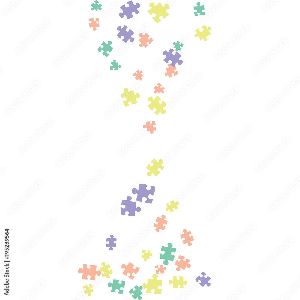 Confetti Background Pattern. Puzzle pieces and big ideas design, vector illustration graphic Confetti Background Pattern. Puzzle pieces and big ideas design, vector illustration graphic