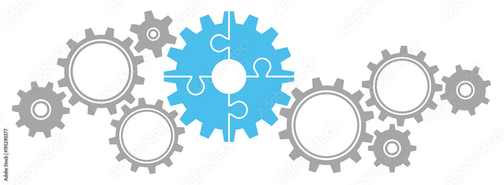 Gears Border Graphics Puzzle Grey/Blue Gears Border Graphics Puzzle Grey/Blue