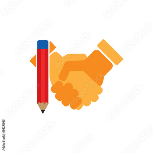 Pencil Deal Logo Icon Design