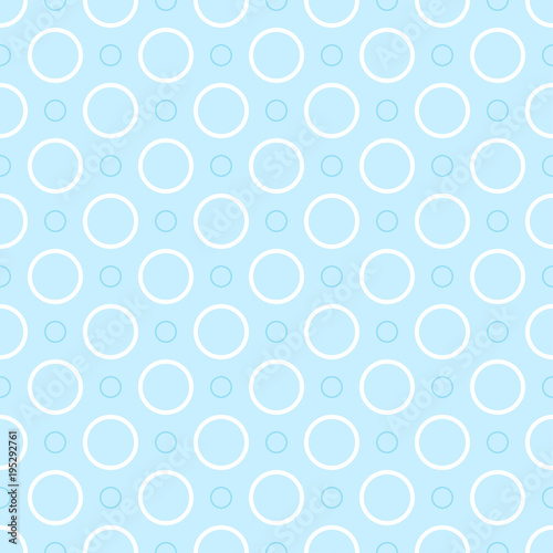 Seamless blue polka dot background pattern