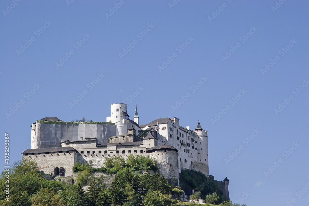 Die Festung Hohensalzburg in Österreich