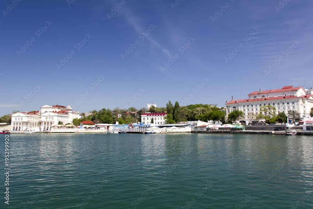 View of the embankment of Sevastopol