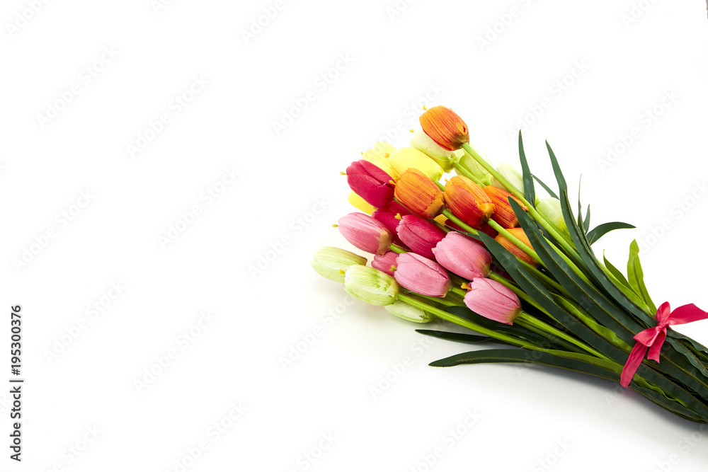 Festival Backgrounds Fake colorful tulips