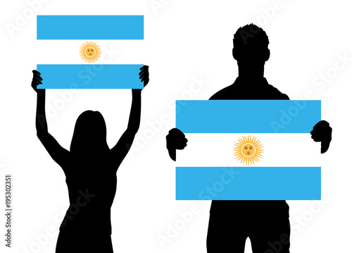 Zwei Fans - Argentinien