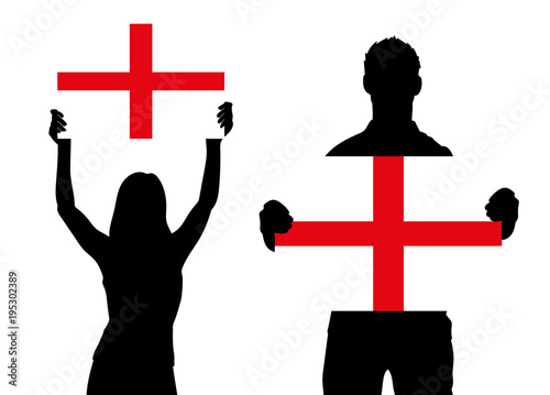 Zwei Fans - England