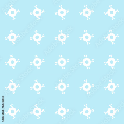 Simple cute pattern in small flowers