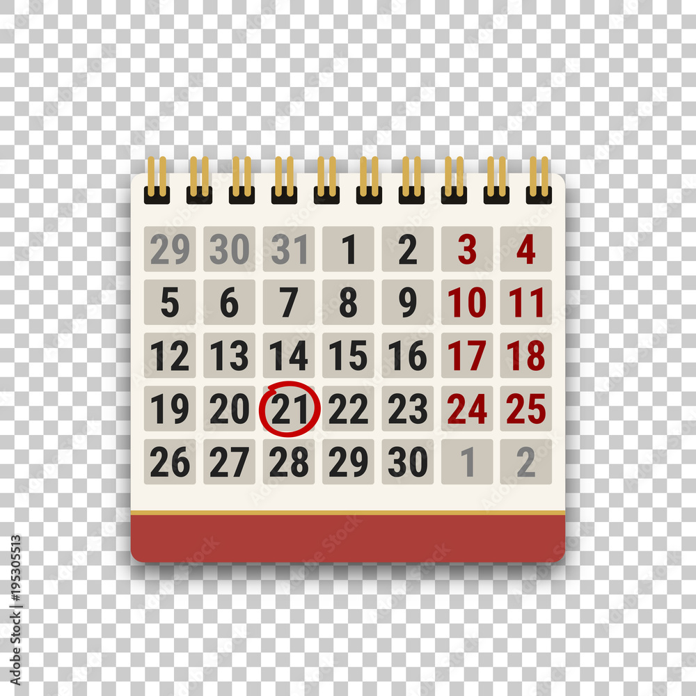 Flip calendar icon with a marked date on transparent background. Task, schedule, appointment or deadline concept. Vector illutration Stock Vector | Adobe Stock Flip calendar icon with a marked date on transparent background. Task, schedule, appointment or deadline concept. Vector illutration Stock Vector | Adobe Stock