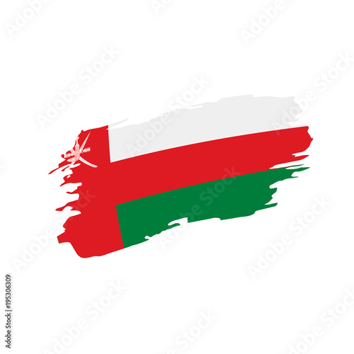 Oman flag  vector illustration