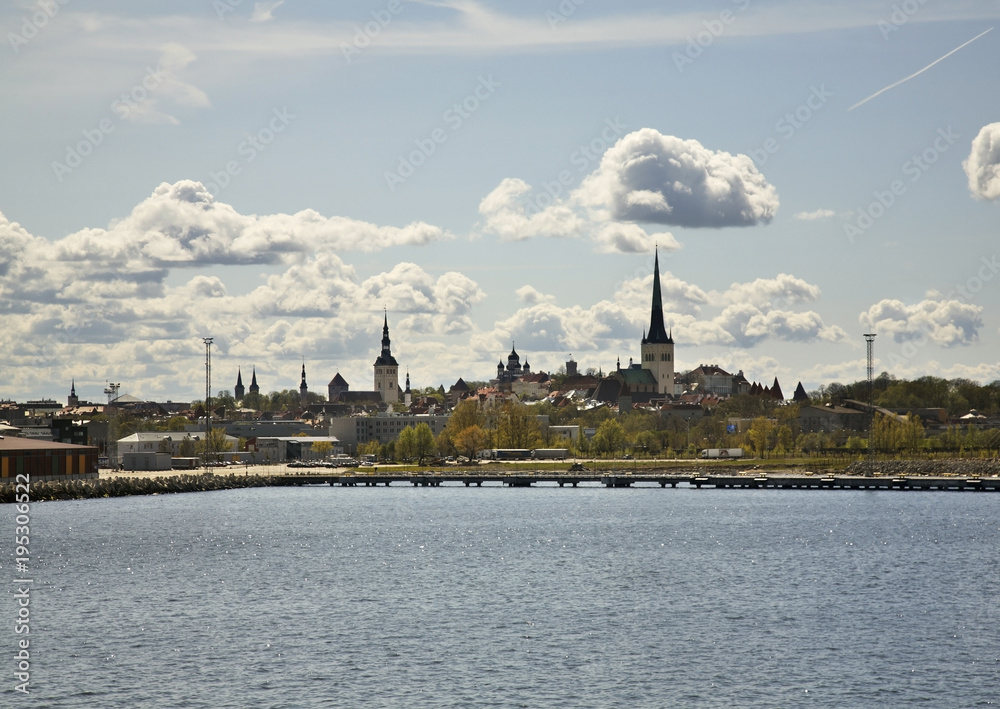 Panoramic view of Tallinn. Estonia