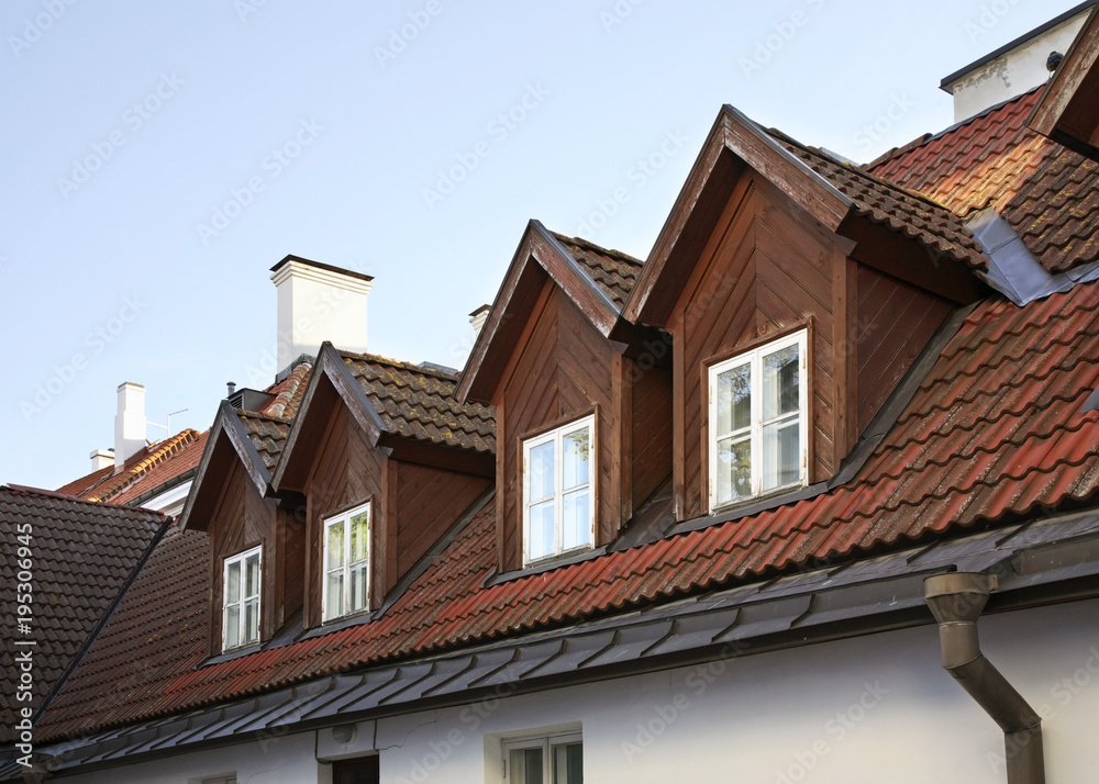 Fragment of building in Tallinn. Estonia Fragment of building in Tallinn. Estonia