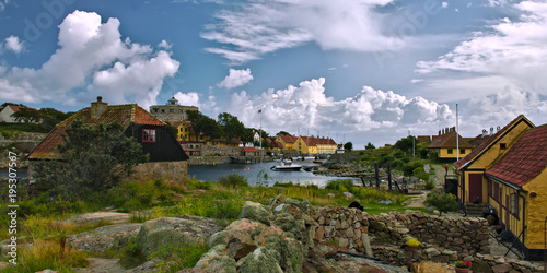 Photo Die kleine Insel Christansoe in der Nähe von Bornholm - Dänemark - Ein Eiland un