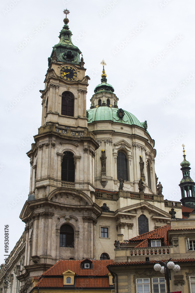 The Church of Saint Nicholas is a Baroque church in the Lesser Town of Prague.  Czech Republic