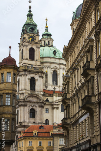 The Church of Saint Nicholas is a Baroque church in the Lesser Town of Prague. Czech Republic