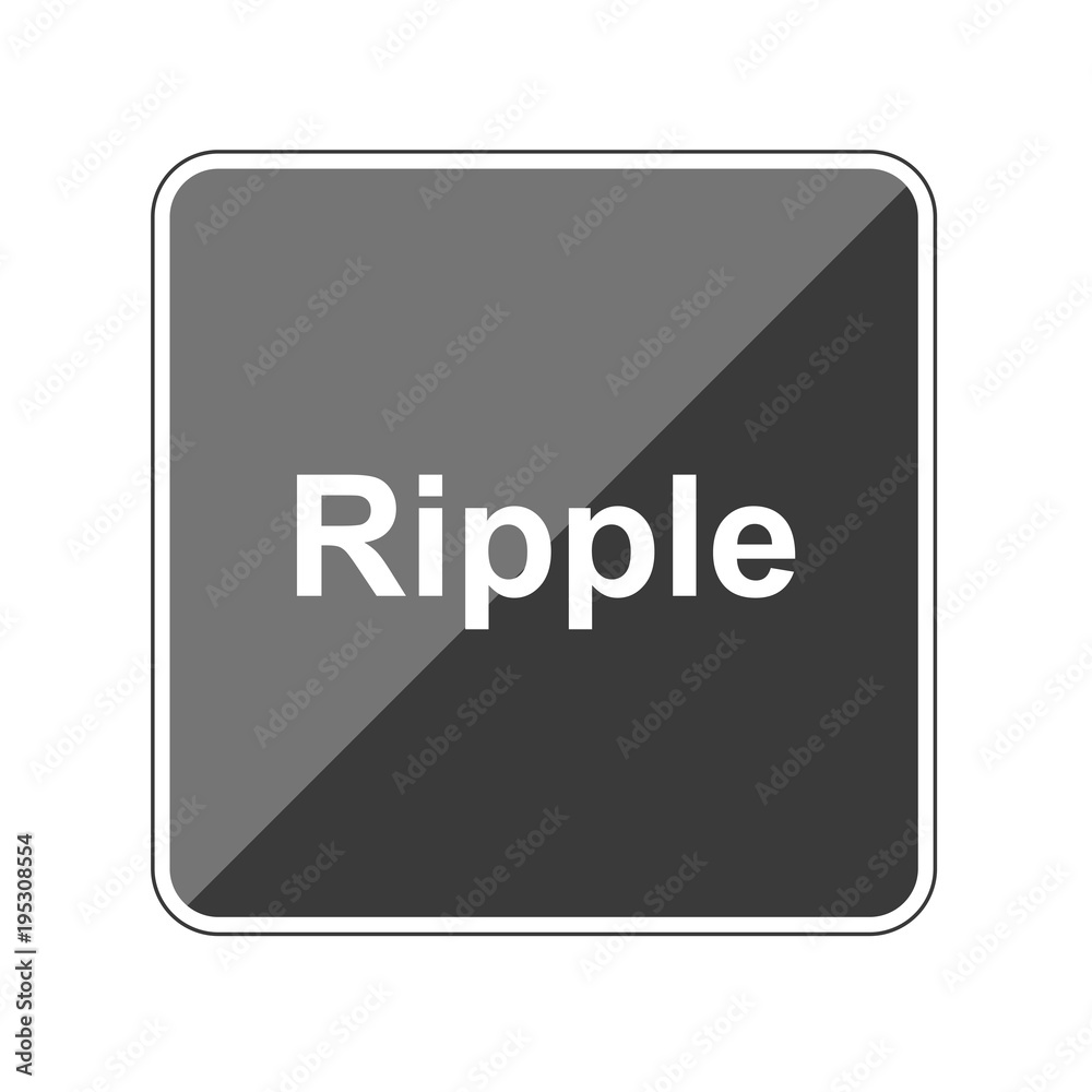Ripple Schrift - Reflektierender App Button Ripple Schrift - Reflektierender App Button