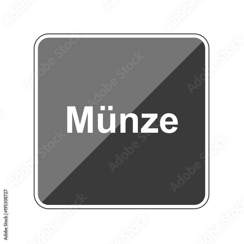 Münze - Reflektierender App Button