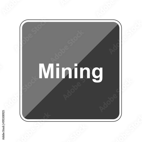 Mining - Reflektierender App Button