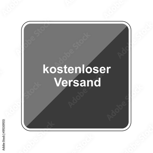 kostenloser Versand - Reflektierender App Button