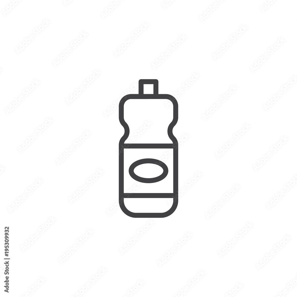 Detergent bottle outline icon. linear style sign for mobile concept and web design. Laundry perfume simple line vector icon. Symbol, logo illustration. Pixel perfect vector graphics