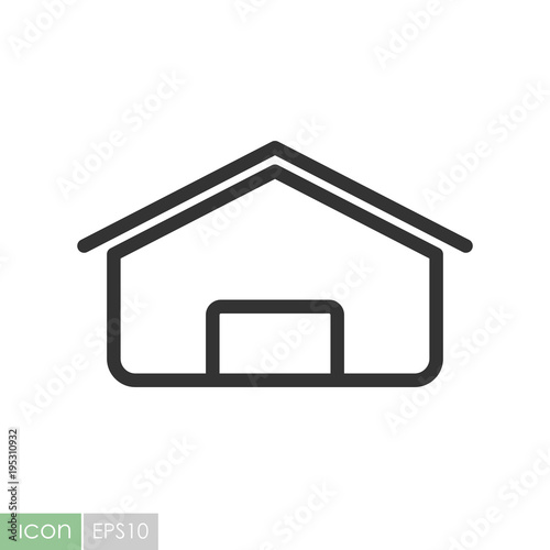 Farm barn vector icon © nasik