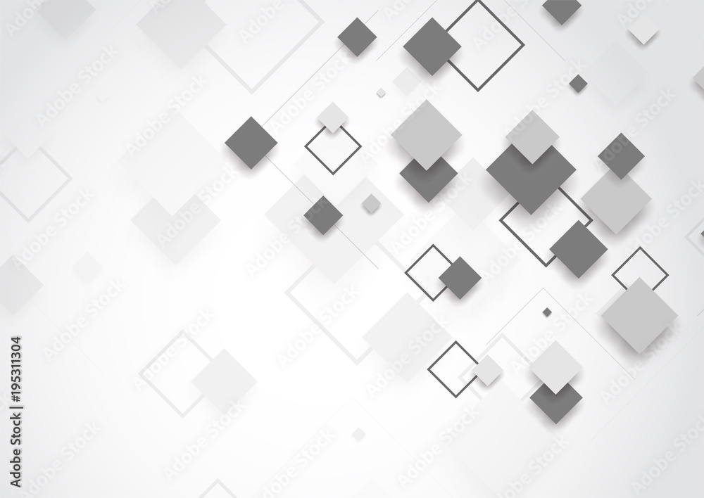Abstract technology of squares concept. vector illustration background