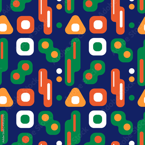 Nordic lights seamless pattern. Suitable for screen  print and other media.