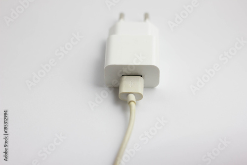 charging for a phone on a white background