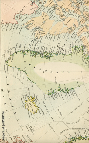 Antique Map of the North Pole - Early 1800 Vintage Maps of the World