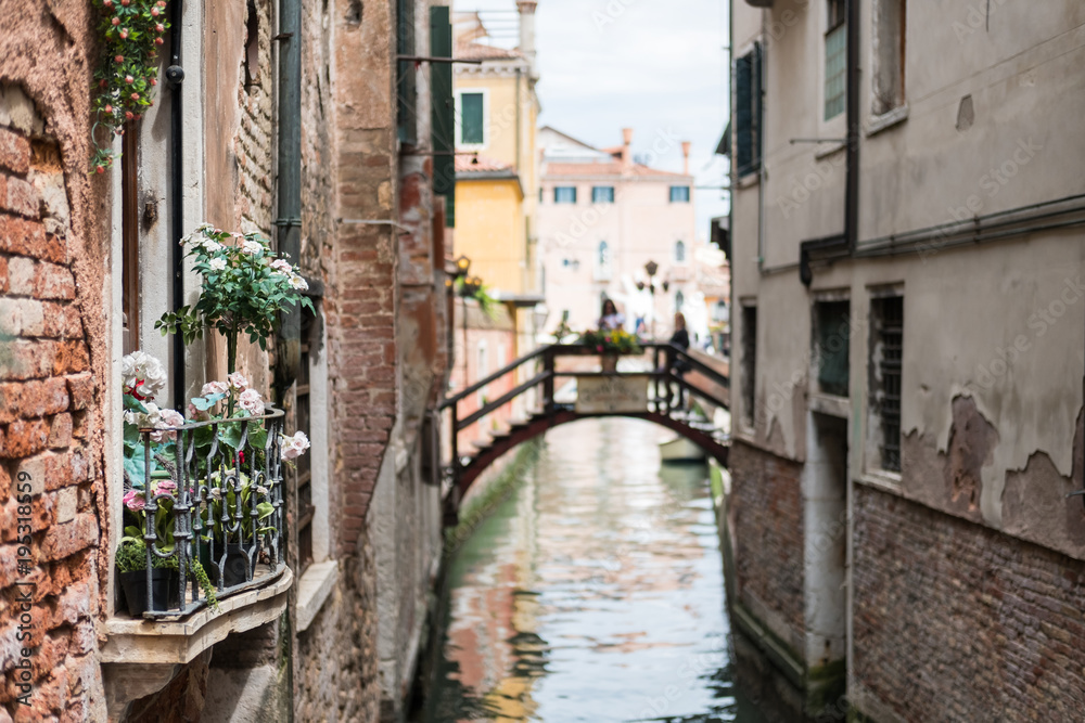 View of the canal in Venice, Italy