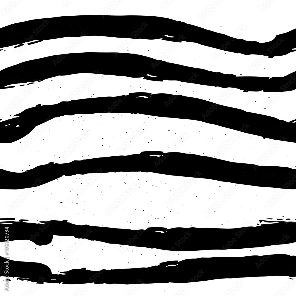 Vector hand drawn black and white seamless pattern in grunge style. Brush stroke, geometric shapes ornament illustration. Good for packaging paper, wallpaper and print design, etc. Vector hand drawn black and white seamless pattern in grunge style. Brush stroke, geometric shapes ornament illustration. Good for packaging paper, wallpaper and print design, etc.