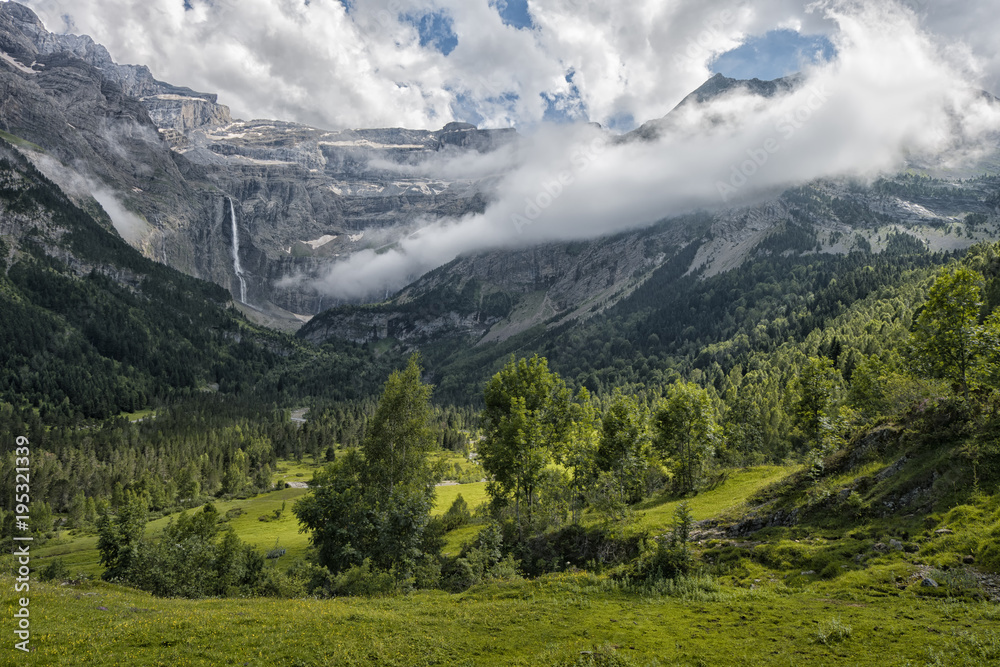 landscape in the mountains of pyrenees